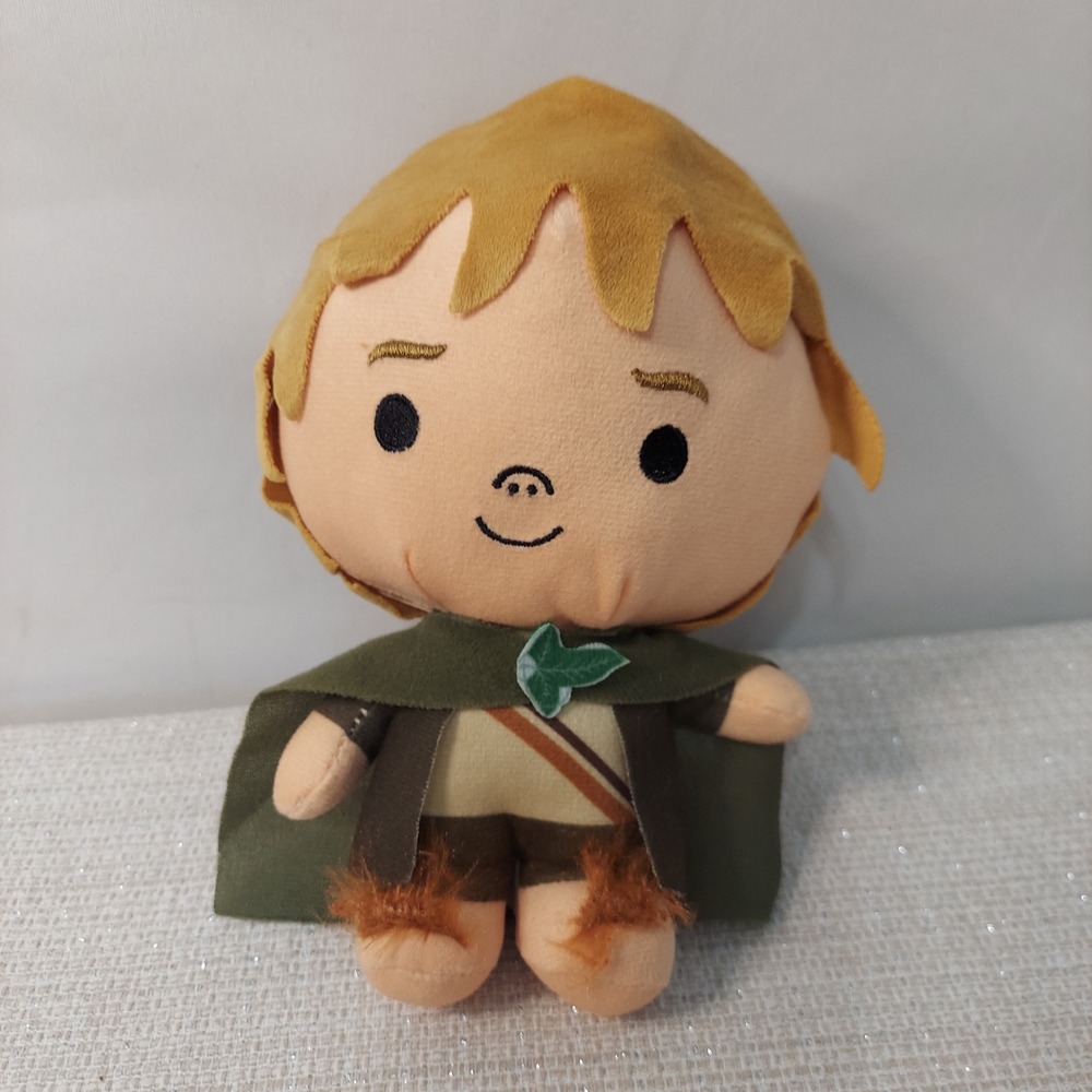 Lord of the Rings Samwise Gamgee Plush Hobbit Figure Green Cloak 7 Inch 10750